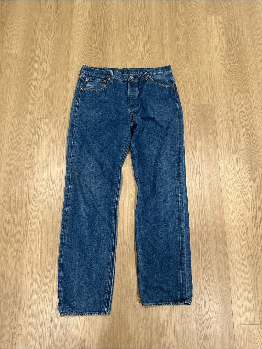 Levi's 501 Men's Straight Jeans in Indigo Blue